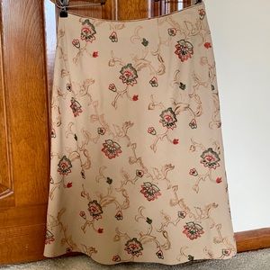 Oscar de la Renta floral print skirt